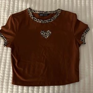 shein leopard print shirt